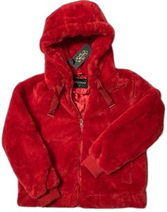 Red Winter Hoodie For Cold Weather, Red Winter Hooded Jacket, Red Hoodie For Winter Cold Weather, Red Hoodie For Cold Winter Weather, Red Hooded Jacket For Winter, Red Hoodie With Drawstring, Red Winter Hooded Jacket With Adjustable Hood, Red Double-lined Hooded Jacket For Cold Weather, Red Hooded Outerwear With Fleece Lining