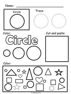 the worksheet for shapes and numbers to be used in children's crafts