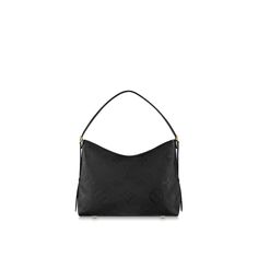 LOUIS VUITTON® - Carryall Mm - Black Louis Vuitton Carryall, Mm Monogram, Hobo Style, Bag Collection, Louis Vuitton Official, Monogrammed Leather, Longchamp Le Pliage, Black Handbags, Chic Design