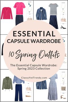 Spring 2023 Capsule, Capsule Wardrobe 2020, Spring Summer Capsule Wardrobe, Spring Wardrobe Essentials, Functional Wardrobe, Classy Yet Trendy, Travel Capsule Wardrobe