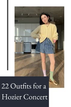 Find the perfect simple, yet aesthetic and cute outfit to rock at your next Hozier concert and steal the show with your style! #OutfitGoals #ConcertReady Hozier Concert Outfit, Concert Outfit Inspiration, Hozier Concert, White Workout Top, Checkered Jacket, Punk Inspiration, Street Style Edgy, Denim Corset, Concert Looks