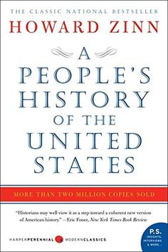 the book cover for howard zinn's people's history of the united states