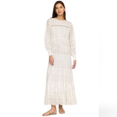 Nwt Gorgeous White Long Sleeve Eyelet Embroidered Dress. So Romantic. Size Xl Hidden Side Zip. Fully Lined Except Shoulders, Arms, And Back. Pit To Pit 24" Waist 22" Chic Long Sleeve Midi Dress With Broderie Anglaise, Fitted Long Sleeve Midi Dress With Broderie Anglaise, Long Sleeve Midi Dress With Broderie Anglaise For Daywear, Fitted Long Sleeve Broderie Anglaise Midi Dress, Long Sleeve Broderie Anglaise Midi Dress For Daywear, Broderie Anglaise Long Sleeve Midi Dress For Daywear, White Long Sleeve Dress With Cutwork Hem, Broderie Anglaise Long Sleeve Day Dress, Long Sleeve Embroidered Maxi Dress For Daywear