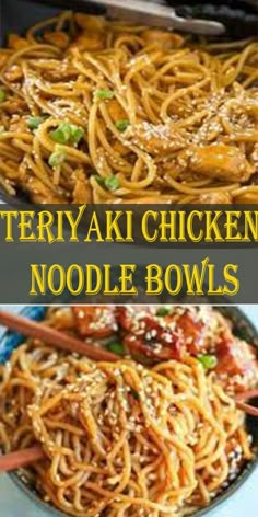 Pasta Wednesday, Chicken Teriyaki Noodles, Gluten Free Chinese Food, Teriyaki Chicken Noodles, Vegetarian Chinese Recipes, Ayam Teriyaki, Teriyaki Noodles, Healthy Chinese Recipes, Chinese Chicken Recipes