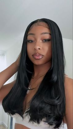 Frontal Wig Hairstyles, Birthday Hairstyles, Quick Weave Hairstyles, Pretty Braided Hairstyles, Hairdos For Curly Hair, Dope Hairstyles, Baddie Hairstyles, Aesthetic Hair, Brown Skin