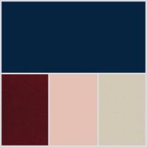 four different shades of red, white, and blue are shown in the same color scheme