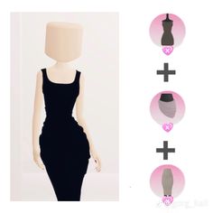 an image of a woman's dress with different shapes and sizes to choose from