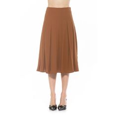 Refresh your wardrobe with this women's ALEXIA ADMOR Shilo midi length pleated skirt. Click on this WOMEN'S GUIDE to find the perfect fit and more! Refresh your wardrobe with this women's ALEXIA ADMOR Shilo midi length pleated skirt. Click on this WOMEN'S GUIDE to find the perfect fit and more! FEATURES A-line silhouette Zipper closure Fully lined Features pleated detailFIT & SIZING 30-in. length Midi length hits below the knee Midrise sits on the high hipFABRIC & CARE Body: polyester Lining: po Alexia Admor, High Hips, Womens Clothing Sizes, Bottom Clothes, Pleated Skirt, Midi Length, Polyester Spandex, Gender Female, The Knee