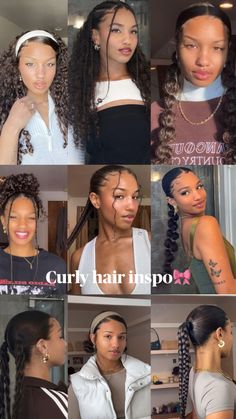 Cute Pigtail Hairstyles Curly Hair, Boat Day Hairstyles Curly Hair, Braided Hairstyles With Natural Hair, Natural Curly Hair Pigtails, Two Half Up Pigtails Curly Hair, Half Up Half Down Pigtails Curly Hair, Coily Hairstyles, Really Curly Hair, Highlights Curly Hair