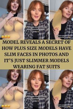 a collage of photos showing how to use slim faces