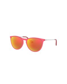 Ray-Ban Jr Woman  Fuxia Fluo Size: 50 Pink Wayfarer Sunglasses With Uva Protection, Casual Pink Polarized Cat Eye Sunglasses, Casual Pink Cat Eye Sunglasses With Polarized Lenses, Casual Pink Cat Eye Sunglasses With Mirrored Lenses, Pink Wayfarer Sunglasses With Uv Protection, Pink Polarized Cat Eye Sunglasses For Beach, Casual Pink Sunglasses With Mirrored Lenses, Casual Pink Cat Eye Sunglasses With Uva Protection, Modern Pink Cat Eye Sunglasses For Beach