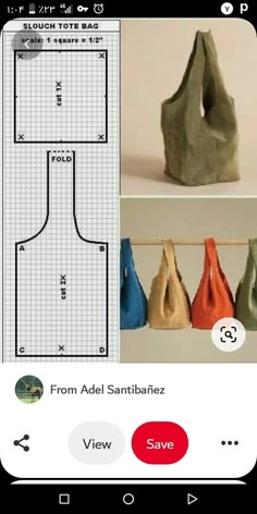 an app showing how to make paper bags