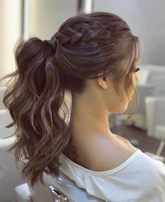 trending messy stylish ponytail#daily hairstyles#celebrity ponytails # messy hair # messy hair # messy ponytail Messy Ponytail Hairstyles, Wedding Ponytail Hairstyles, Bridal Ponytail, Wedding Ponytail, Stylish Ponytail, Pony Hairstyles, Guest Hair, Hairdo Wedding, Wedding Guest Hairstyles