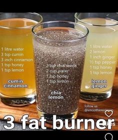 Healthy Juice Drinks, Fat Burning Tea, Fat Burners, Resep Diet, Healthy Drinks Smoothies, Belly Fat Drinks, Healthy Juice Recipes, Diet Drinks