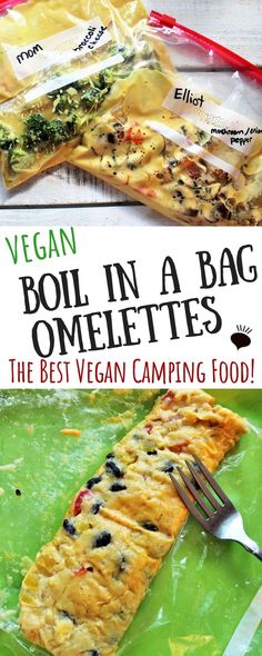 vegan bouil in a bag omelettes the best vegan camping food