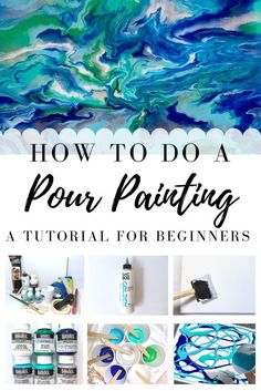 how to do a pour painting for beginners