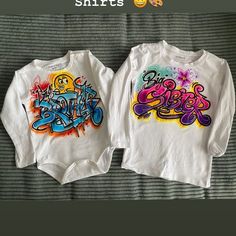 Airbrush Graffiti Kids Shirts 😃🎨 Airbrush Graffiti, Graffiti Shirt, Airbrush T Shirts, Kids Shirts, Art Inspo, Concept Art