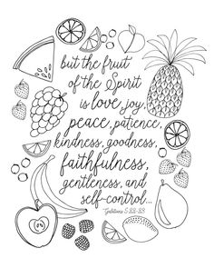 the fruit of the spirit is love, peace and goodness