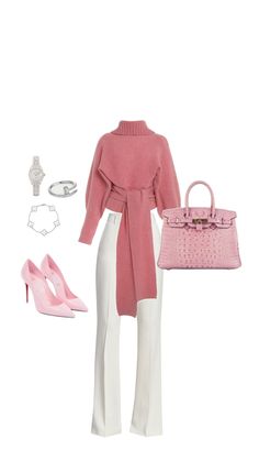 Heel Outfits, Fancy Lady, Dress Smart, Styled Outfits, Business Outfits Women, Future Outfit, Stylish Dress Book, Business Attire, Pink Outfit