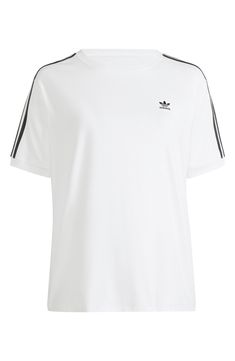 Heritage style meets modern comfort in this sporty T-shirt bearing classic 3-Stripes detailing and an embroidered Trefoil on the chest. Crewneck Short sleeves 94% cotton, 6% elastane Machine wash, dry flat Imported Adidas T Shirt Men, Nonbinary Style, Soft Preppy, Virgo Rising, Preppy Punk, Adidas Adicolor, Contemporary Accessories, Satchel Tote Bag, Adidas T Shirt