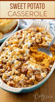 sweet potato casserole with toasted marshmallows and crushed pecans Sweet Potatoe Casserole Recipes, Easy Sweet Potato Casserole, Casserole Recipes Easy, Marshmallow Topping, Maple Sweet Potatoes, Easy Sweet Potato, Sweet Potato Recipes Casserole, Keto Baking, Potatoe Casserole Recipes