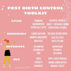 Holistic Hormone Nutrition on Instagram: “POST BIRTH CONTROL TOOLKIT✨ - If you are transitioning off of hormonal birth control (or already have) there are many different ways you…” Balancing Hormones After Birth Control, Holistic Birth, Non Hormonal Birth Control, Getting Off Birth Control, Hormone Nutrition, Hormonal Birth Control, Gut Healing