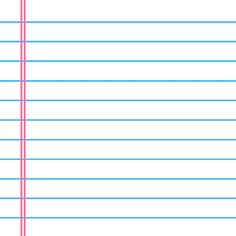 lined paper with lines in the middle and one line at the bottom that is pink