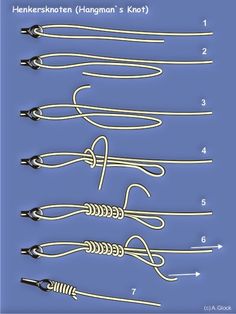 the instructions for how to tie hooks in different sizes and colors, including one with two ends