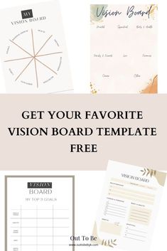 the free vision board template for your business