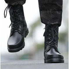 Men Combat Wool Leather Boots Size Information: Bluetooth Motorcycle Helmet, Riding A Motorcycle, Elegant Boots, Streetwear Jackets, Motorcycle Vest, Motorcycle Bag, Leg Bag, Mens Leather Boots, Motorcycle Leather