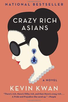 the book cover for crazy rich asians by kevinn kwan is shown