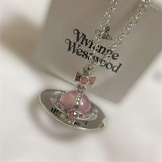 Vivienne Westwood Pink Heart Necklace, Vivviene Weatwood Necklace, Vinnie Westwood, 2000s Princess, Vivian Westwood, Vivienne Westwood Jewellery, Jewelry Accessories Ideas, Worlds Best, Funky Jewelry