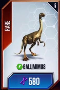 a card with an image of a dinosaur on it's back and the words galamius in front