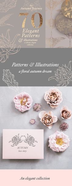 an elegant collection of paper flowers and place cards