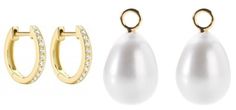 Kiki McDonough Gold Hoops + Annoushka Baroque Pearl Earrings - $1250 Butterfly Exhibit, Kensington Palace, Royal Style, Jewelry Simple, Duchess Kate