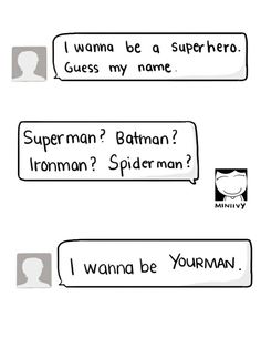 two texts that are in different languages, one is batman and the other is superman