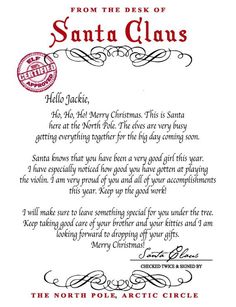 the north pole arctic circle lettered to santa claus