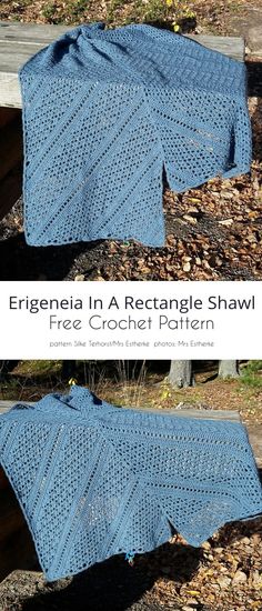 an afghan shawl is shown with the text,'free crochet pattern '