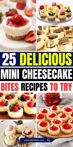 25 delicious mini cheesecake bites recipes to try