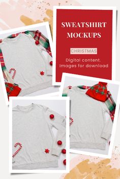 These are images for download. You could download it by link below. Digital content for your business. Use my Sweatshirt/Hoodie/ Pullover mockups as flat lay images to promote your sweatshirt/hoodie designs. This digital mockup is designed to be user-friendly—simply overlay your design, print, text, logo, ad, artwork, or typography onto the Sweatshirt/Hoodie mockup to present them in your online store, site, blog, social media etc.! Christmas Cardigan