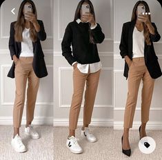 Smart Casual Women, Casual Work Outfits Women, Smart Casual Work Outfit, Office Casual Outfit, Office Outfits Women, Business Casual Outfits For Work, Mode Casual, Stylish Work Outfits, Brown Pants