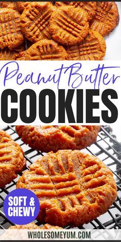 Healthy Peanut Butter Cookies Healthy Peanut Butter Cookies, Healthy Chips, Quick Treats, Healthy Dips, Healthy Appetizers, Savory Snacks, Peanut Butter Cookies, Refined Sugar