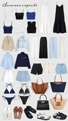 Capsule Wardrobe Women, Wardrobe Makeover, Europe Outfits, Summer Capsule, Summer Capsule Wardrobe, Casual Day Outfits, Wardrobe Outfits, Fashion Capsule, Stockholm Fashion