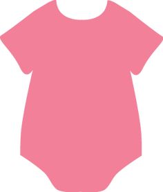 a pink baby bodysuit on a white background