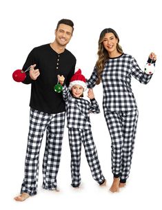 PRICES MAY VARY. HIGH-QUALITY MATERIAL: Christmas pajamas for family are made of soft and comfy fabric. Skin-friendly and breathable. Whether you’re sleeping or lounging, these christmas pjs treat you to snuggle-worthy comfort all through. FEATURES: Matching family christmas pajamas, long sleeve sleep top and long lounge pants, contrast color trim, 2 practical big pockets. Womens and kids pajamas featuring classic round neck, and jogger long pants. Mens pajamas set featuring henley collar, solid Christmas Pajamas Matching, Long Lounge, Cute Family Photos, Christmas Pjs Family, Pajamas Matching, Womens Christmas Pajamas, Xmas Pajamas, Matching Family Christmas Pajamas, Matching Christmas Pajamas