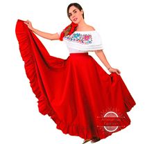 It only includes skirt, shirt NOT included Hand Made Folklorico Practice Skirt for youth and adults Poly-Cotton Poplin (Popelina) Skirts may used for dance competitions, themed Fiestas, etc. Different lengths available 27 inches (68.5 cm), 31 (80 cm), 35 inches (90 cm), 39 inches 39 (100 cm), 42 inches (110 cm). Waist: One size fits most, one inch wide belt with long straps (long enough to make a bow or wrap around waist) All items are custom made to order. Our turn around time is about 5-10 bus Folklorico Skirt, Mexican Traditional Clothing, Country Food, Dance Competitions, Wide Skirt, Make A Bow, Clothing Reference, Graduation Stole, Dance Competition