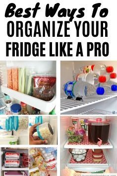 there are pictures of refrigerators with the words best ways to organize your fridge like a pro