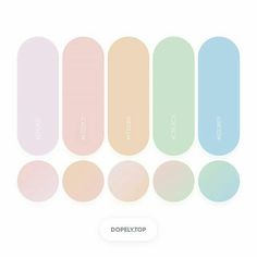 the color swatches are all different colors, but there is no image to describe