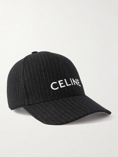 This baseball cap is a great way to round out a CELINE HOMME outfit. It's made from tailoring-inspired pinstriped wool and embroidered with the label's capitalised logo above the brim. Boys Closet, White Baseball Cap, Beach Fits, Designer Hats, Hat For Men, White Caps, Women's Jewelry And Accessories, Hat For Man, Wool Hat