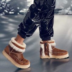 Size: 6 Color: Chestnut Tassel Detail Zipper Stitching Detail Sheepskin Fur And Leather Lining 1.75” Platform Round Toe Ankle Booties Brand New In The Box Clear Boots, New Uggs, Chestnut Uggs, Ugg Classic Tall, Sequin Boots, Punk Boots, Leather Biker Boots, Shoes Ugg, Shearling Boots